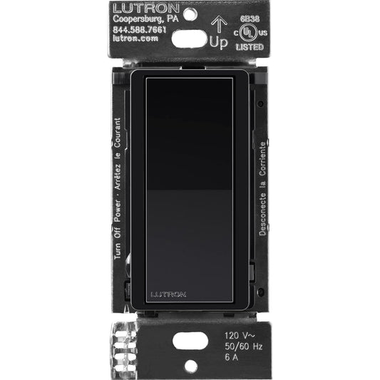 Lutron Caseta Claro Accessory Switch, Black (DVRF-AS-BL)