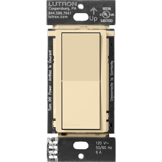 Lutron Caseta Claro Accessory Switch, Ivory (DVRF-AS-IV)