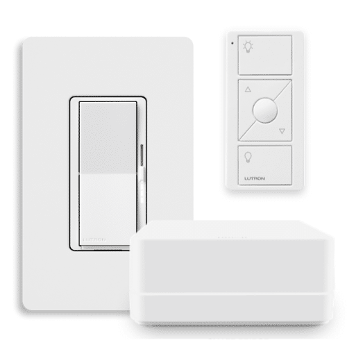 Lutron Caseta Diva Smart Dimmer Starter kit, with Smart Hub and Pico Remote (DVRF-BDG-1D-C)