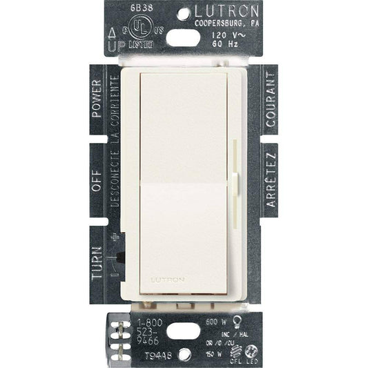 Lutron Diva Dimmer, 150W CFL/LED 600W Halogen/Incandescent, Biscuit (DVSCCL-153P-BI)