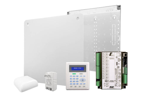Elk Alarm Engine E27 System Kit with Plastic Enclosure, LCD Keypad, PS, SPKR (E27SYS2)