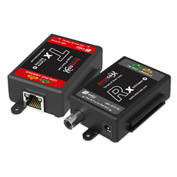 Intercoax Ethernet IP + POE over Coax Transceiver Set 100Mbps Max 400M (ECP01T-01R)