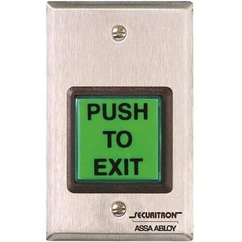 Interrupteur momentané Securitron, SPDT, simple, vert/rouge/bleu/handicap, minuterie 30 secondes (EEB2)