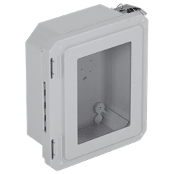 STI EnviroArmour Fiberglass Enclosure, Opaque with Window,  8x6x4 (EF080604-W)