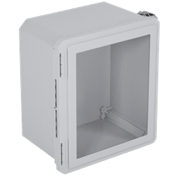 STI EnviroArmour Fiberglass Enclosure, Opaque with Window,  14x12x8 (EF141208-W)