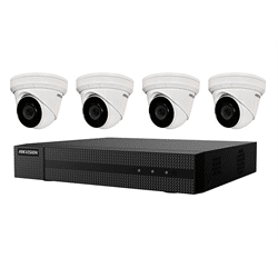 Hikvision IP Security Camera Kit 4 Channel 4K NVR with 4 x 4MP Turret Cameras (EKI-K41T44)