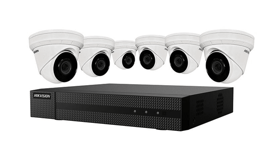 Hikvision IP Security Camera Kit 8 CH 4K NVR, 6 x 4MP ColorVu Turret Cameras (EKI-K82T46C)