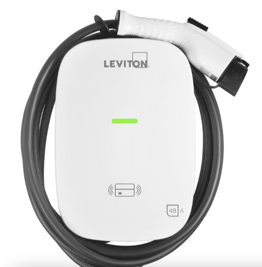 Leviton evr-green Electric Vehicle EV Charger 48A Level 2 with RFID (EV480)