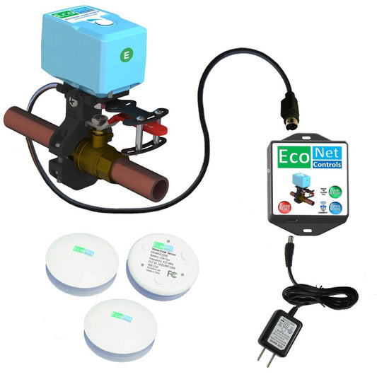 Econet BullDog-JW Just Works WiFi Automatic Water Shut Off with 3 Sensors (EVC300-HC2LXL-SK3)
