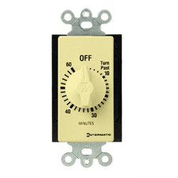 Intermatic Decorator Spring Wound Countdown Timer Ivory SPST 60 Minutes (FD60MC)