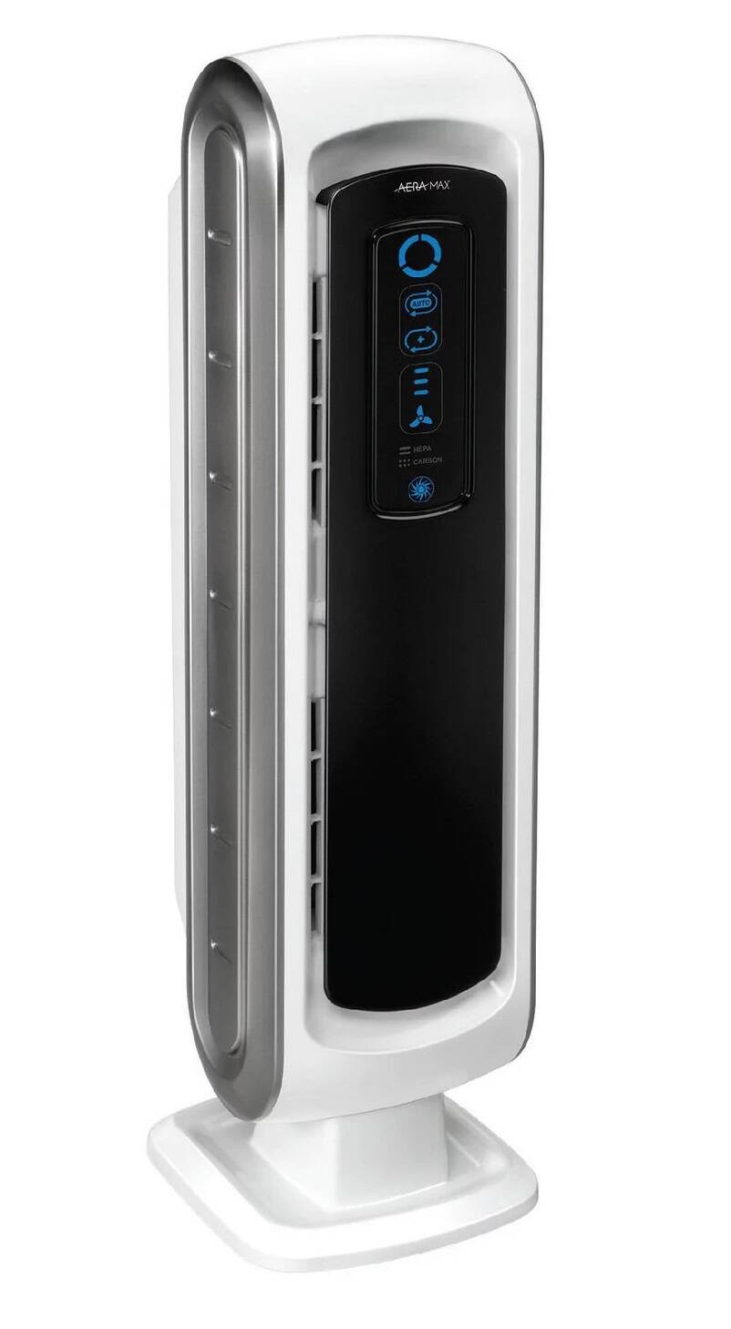 Purificador de aire para habitaciones Fellowes Aeramax 100 DX5 True HEPA, 100-200 pies cuadrados, blanco (FEL-9320301)