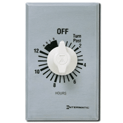 Intermatic Spring Wound Countdown Timer SPST 12 Hours with Hold (FF12HHC)
