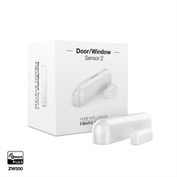 FIBARO Zwave Plus Door Window Sensor with On Board Temperature Sensor, White (FGDW-002-1)