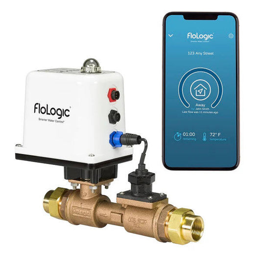 Sistema de cierre de agua FloLogic FLS_G2 con válvula de 2" y conexión de puerta de enlace (FLS_G2)