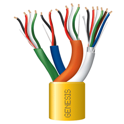 Genesis Access Control Wire 22/6 SHLD+18/4+22/4+22/2 500FT/152m Reel,FT6,Yellow (GEN-31965002)