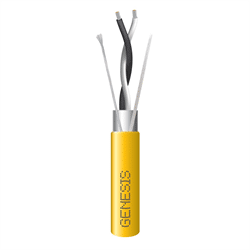 Genesis 22/1pr STRND SHLD BACnet/EIA485 Wire 1000FT/304.8m Reel,FT6 CMP,Yellow (GEN-32511002)