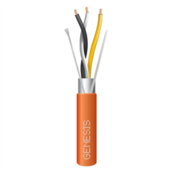Genesis 18/1pr STRND SHLD BACnet/EIA485 Wire 1000FT/304m Reel,FT6 CMP,Orange (GEN-33221003)
