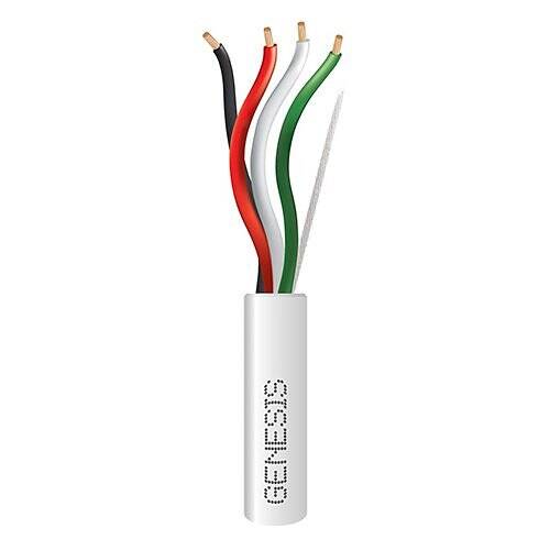 Câble audio multibrins Genesis 14/4, 152 m, FT4 CMR, blanc (GEN-52535001)