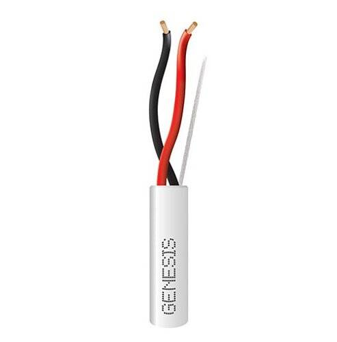 Câble audio Genesis 12/2 brins Audacious Premium 152 m RealBox, FT4 CMR, blanc (GEN-54776101)