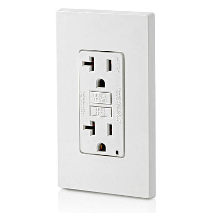Leviton SmartockPro Slim GFCI Receptacle / Outlet, White (GFNT2-W)