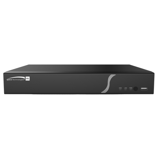Speco 6 Channel Hybrid HRL DVR - 4 Hybrid (TVI or IP) + 2 IP, 10TB (SPE-H6HRL10TB)