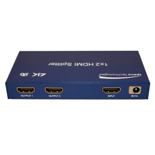 Speco HDMI 1 to 2 Splitter- Up to 4K (SPE-HD2SPL2)