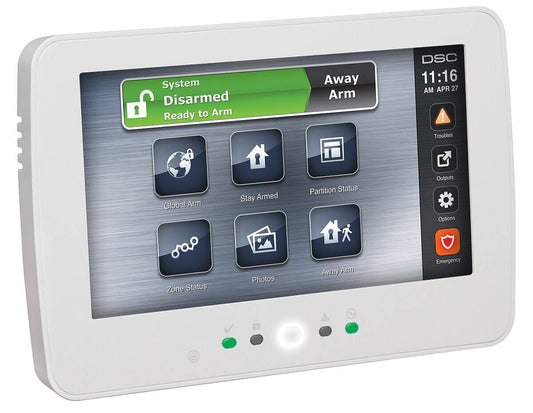 DSC PowerSeries Pro Wired Touch Screen for HS3032 and HS3128, 7" White (HS2TCHPRO)