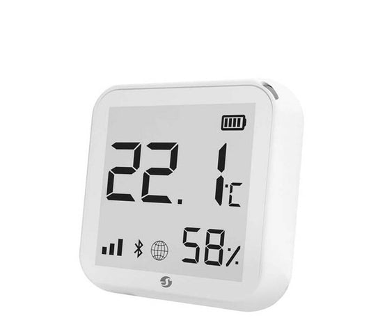 Shelly H&T Gen3 Humidity and Temperature WiFi Smart Sensor,e-ink Display, White (SHELLY-HT-GEN3-WH)