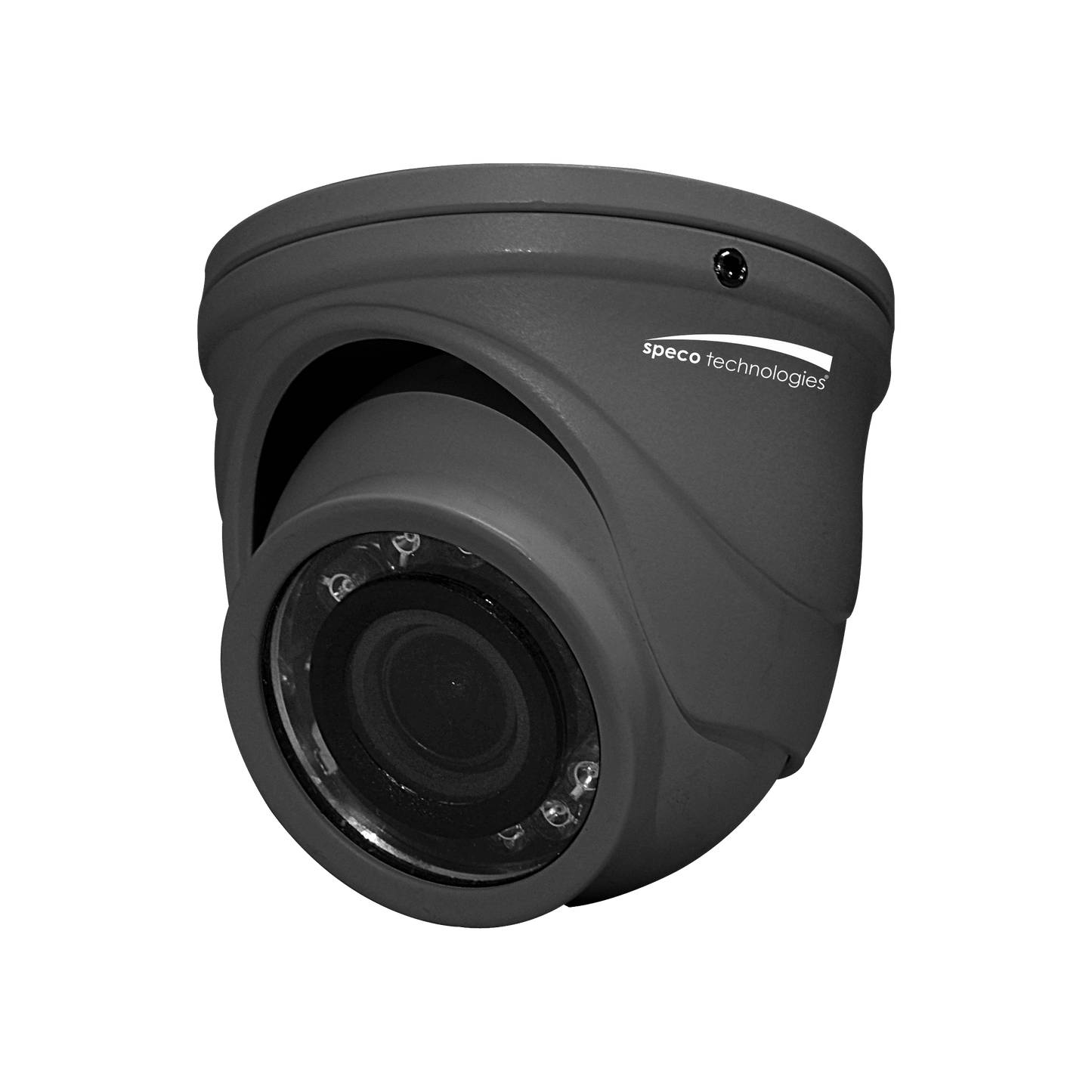 Speco 4MP HDTVI Mini IR Turret with 2.9mm lens , Grey, TAA (SPE-HT471TG)