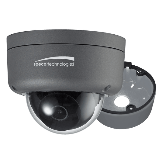 Speco 2MP Ultra Intensifier HDTVI Dome Camera, 3.6mm, J Box, Dark Grey, TAA (SPE-HID8)