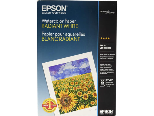 Papier aquarelle 20 ct Radiant Wht