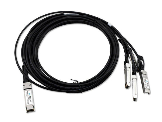 Convertisseur DAC passif Axiom 100Gbase-Cr4 Qsfp28 vers 4 Sfp28, compatible Intel, 1 Mo