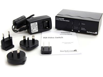 Conmutador automático VGA de 2 puertos Startech.Com - Conmutador automático VGA - VGA automático