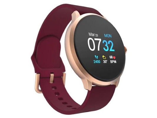 Montre connectée American Exchange Time Itouch Sport 3 : boîtier en or rose