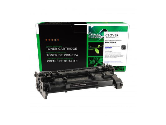 Cartucho de tóner negro remanufacturado Clover Imaging para HP CF258A