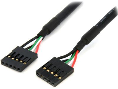 Startech.Com - Conector USB 2.0 de 5 pines - Conector USB IDC de 18 pulgadas para placa base
