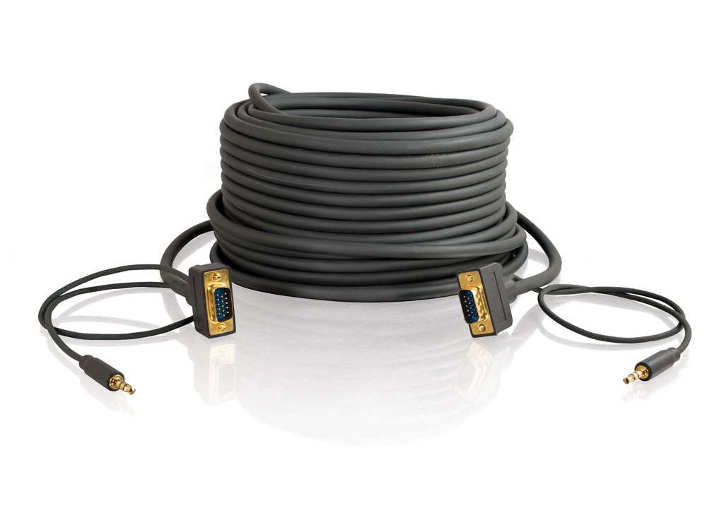 Câble A/V Flexima VGA + 3,5 mm C2G Flexima 12 pi M/M - Encastrable Cl3-R
