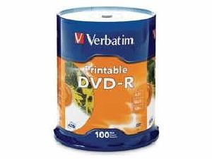 Dvd-R 4.7Gb 16X Wht Inkjet Printable