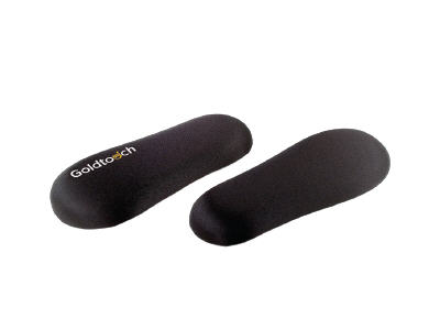 Goldtouch Gel Filled Wrist Rests Black (2 Pack)