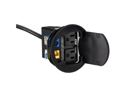 Couvercle rond Easy-Av 2Ac de Black Box Corp