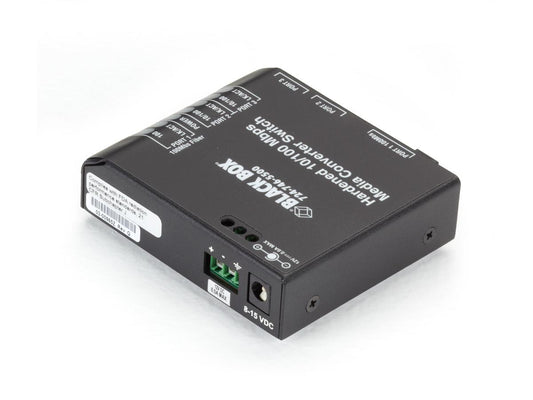 Black Box Corp Hardened Media Converter Switch 10/-100-