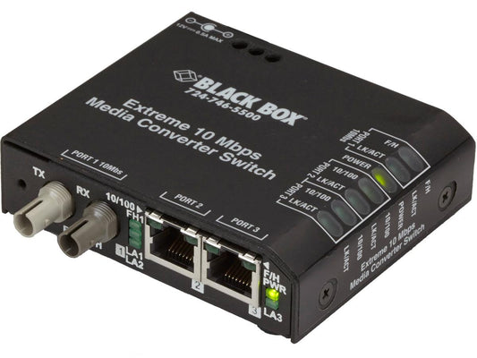 Black Box Corp 3 Port Industrial Ethernet Switch Extrem