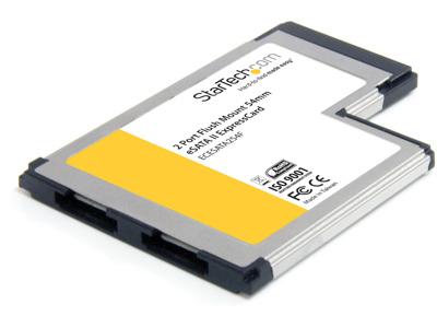 Startech.Com - Tarjeta controladora ExpressCard de 2 puertos de montaje empotrado de 54 mm ESATA II