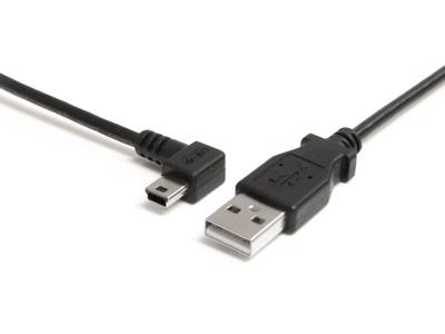 Cable mini USB en ángulo izquierdo de Startech.Com de 1,8 m (6 pies) - USB 2.0 AT