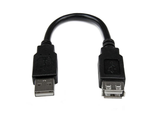 Câble adaptateur d'extension USB 2.0 Startech.Com 15 cm (A vers A) - M/F - États-Unis