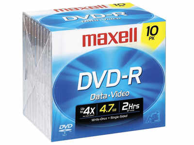 Maxell - Paquete de 10 DVD-R Wo 16X, 4,7 GB, grabable, estuche J