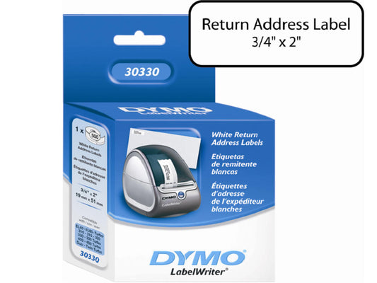 Newell-Dymo Lbl-Adresse de retour, rouleau de 500