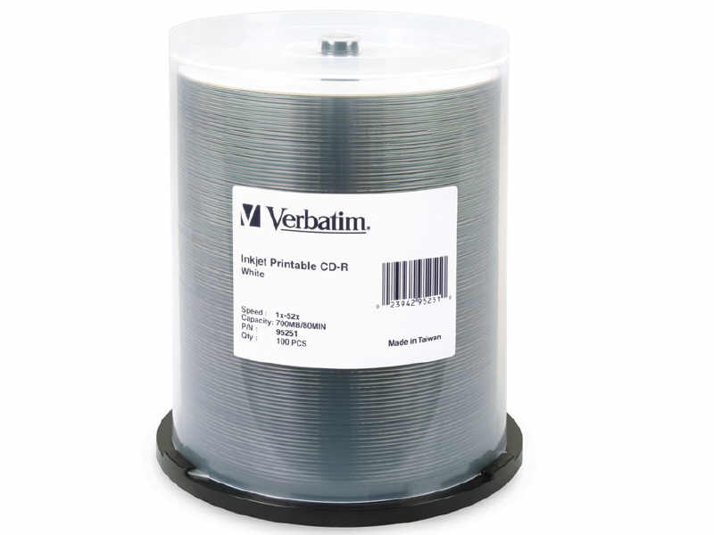 Cd-R80M/700Mb 52X Wht Ij 100Pk Sp