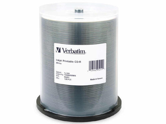 Cd-R80M/700Mb 52X Wht Ij 100Pk Sp