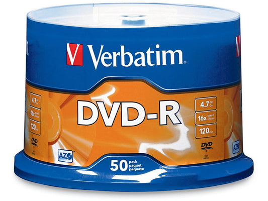 Dvd-R 4.7Gb 16X Branded 50Pk Spdl